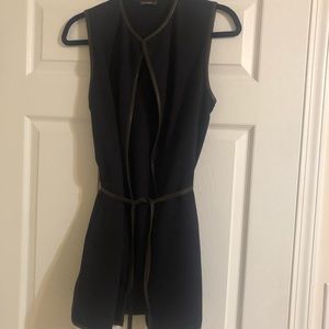 J. McLaughlin Navy Vest. Size XS.